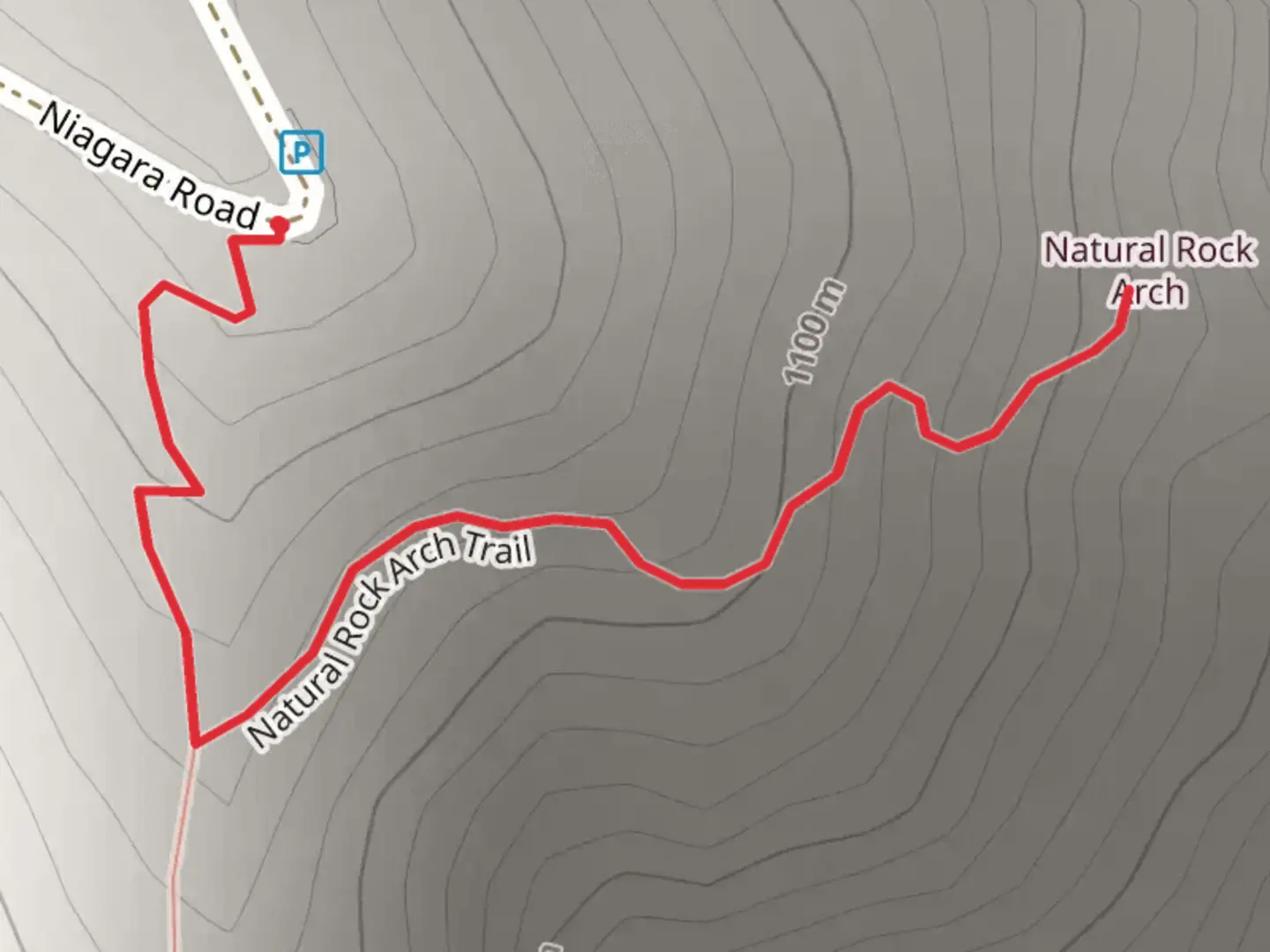 An image depicting the trail Niagara Road and its surrounding area.