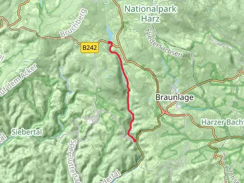 Huehnerbruehe Graben to Oderhaus via Harzklub Weg