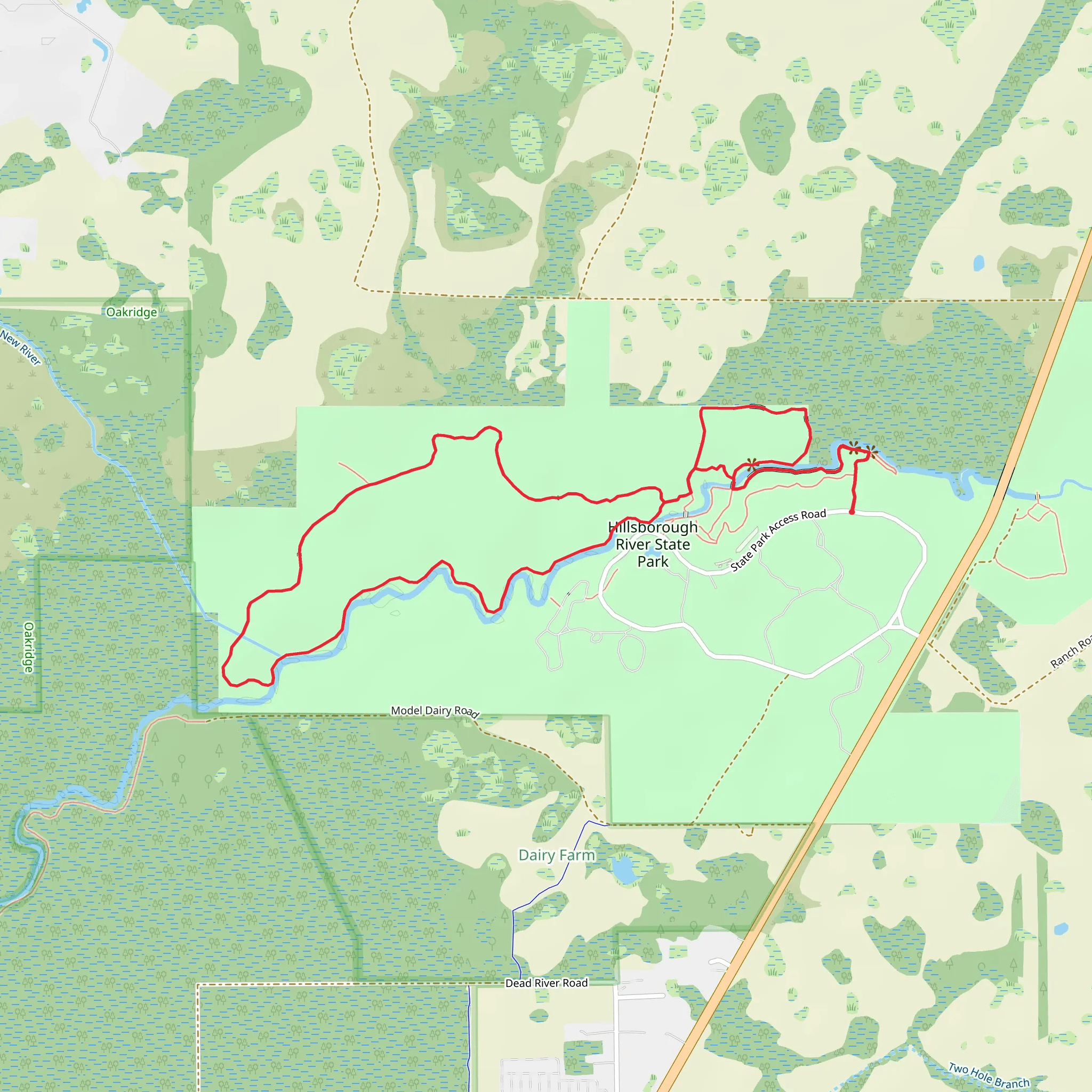 Seminole Loop Trail mobile static map