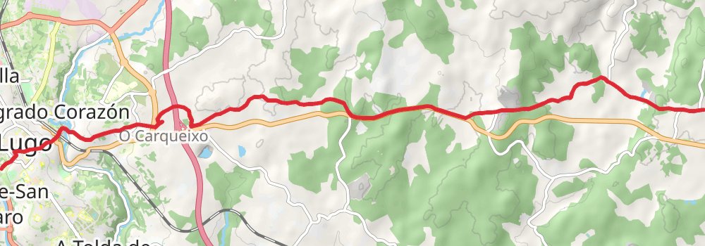 Camino Primitivo stage 13 Map