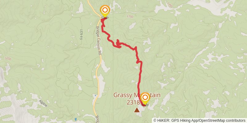 Bangtail Divide Trail stage 3 Map