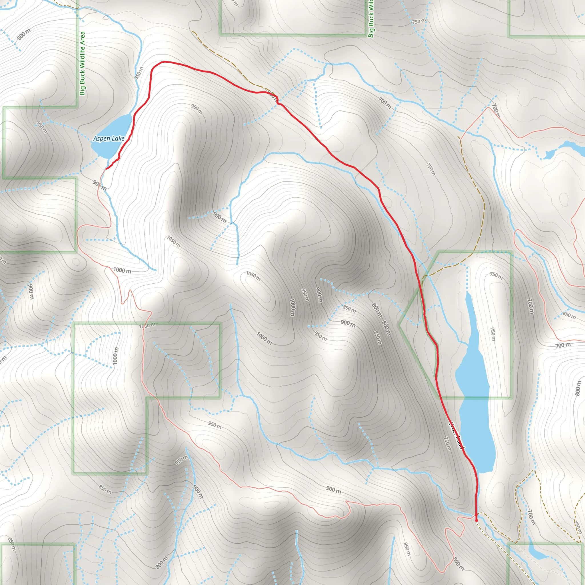 Aspen Lake Walk mobile static map