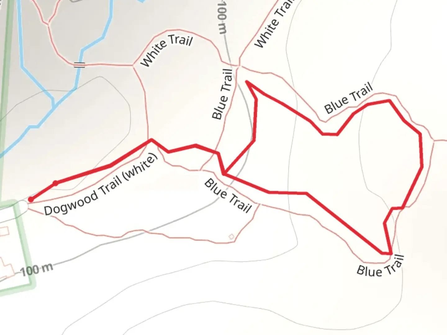 An image depicting the trail Hardscrabble Wilderness Area Loop and its surrounding area.