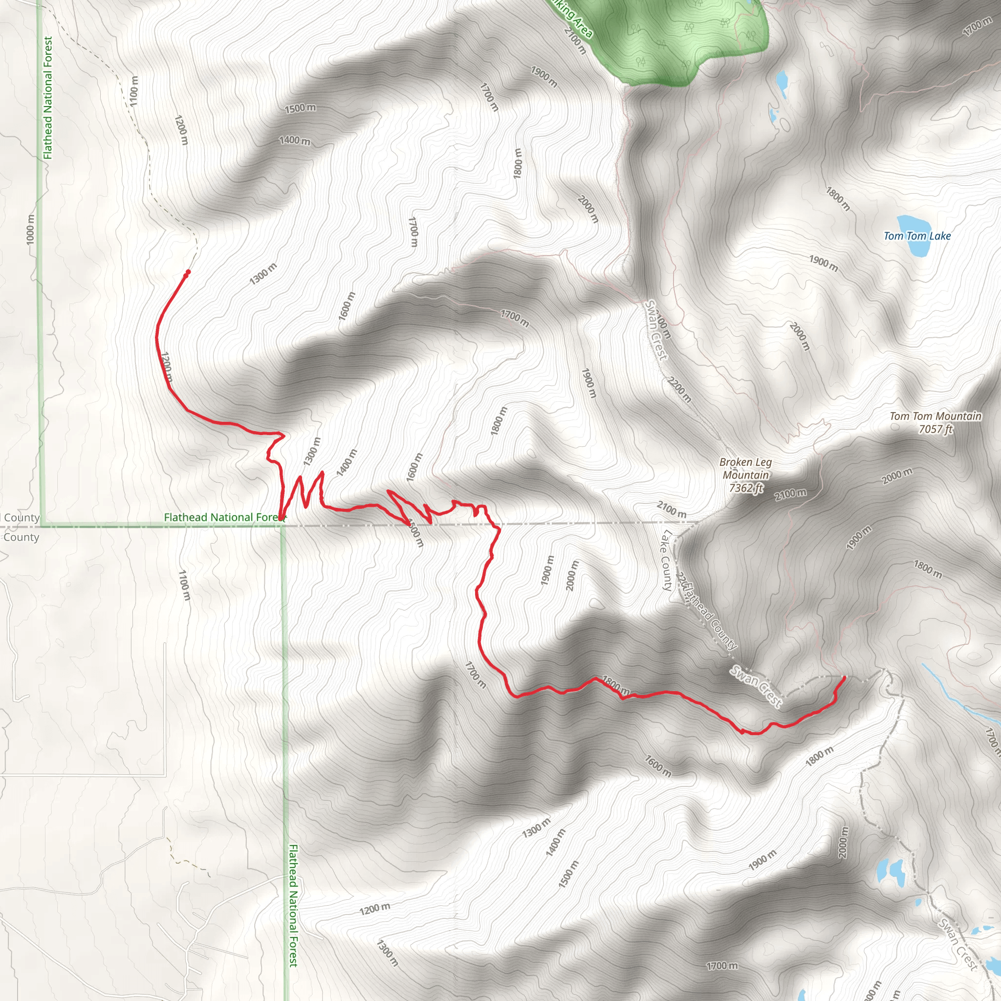 Peterson Creek Trail mobile static map