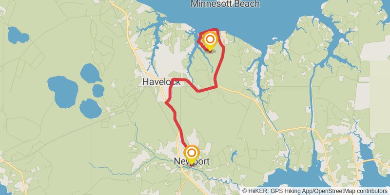 Mountains-to-Sea Trail stage 85 Map