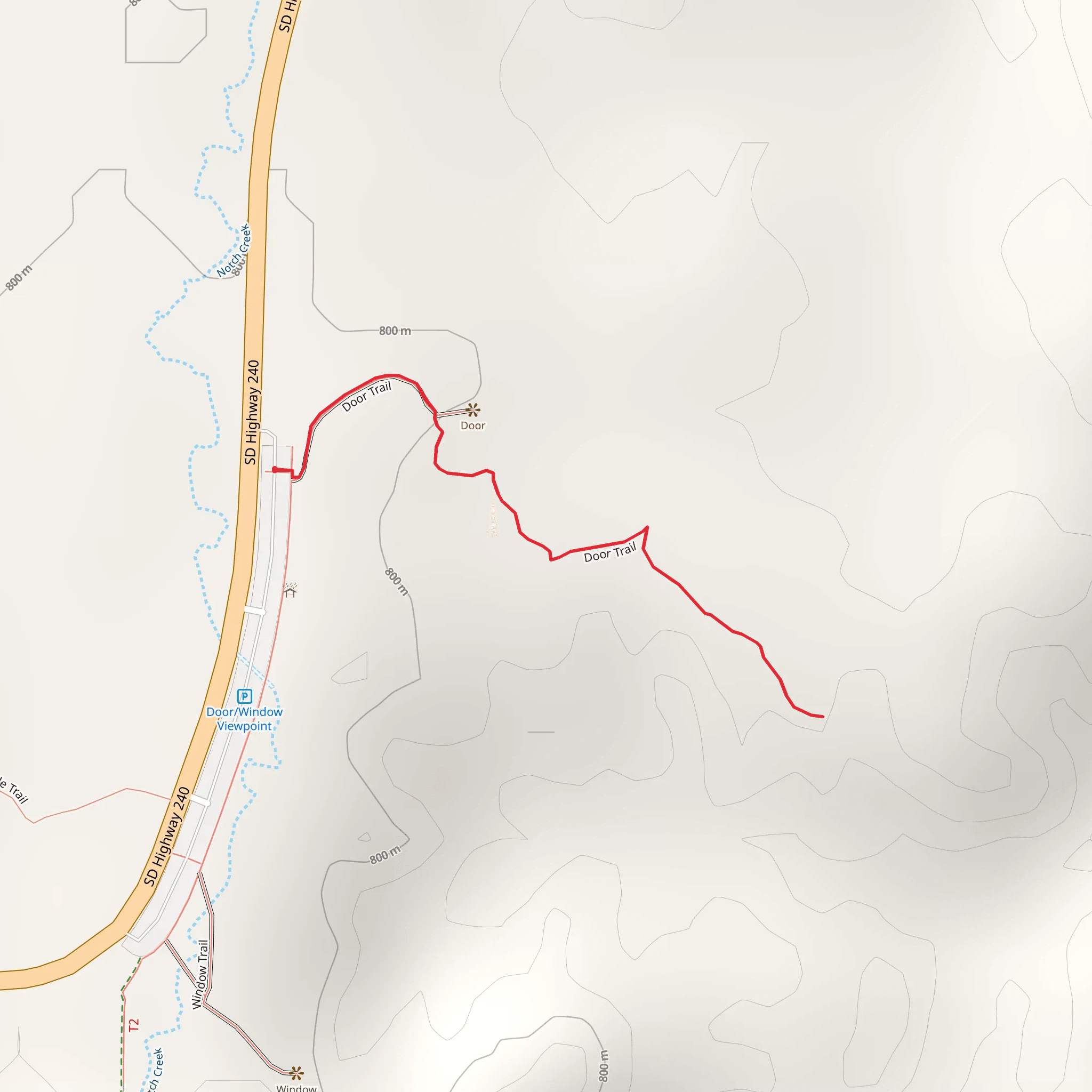 Door Trail mobile static map