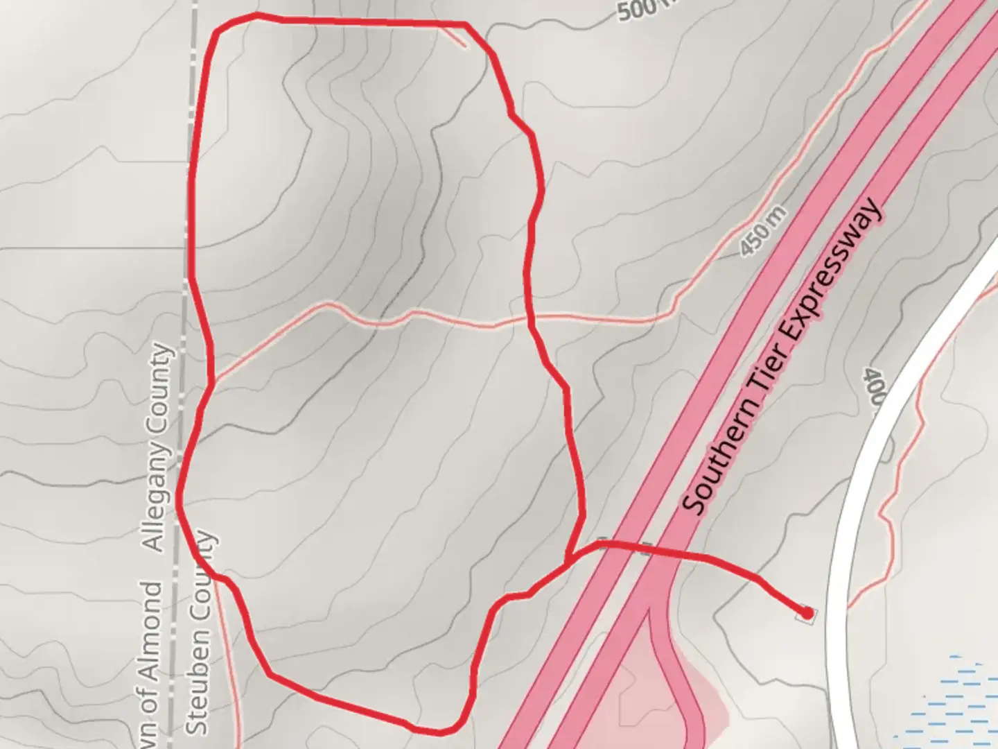 An image depicting the trail Pennsylvania Hill Loop and its surrounding area.