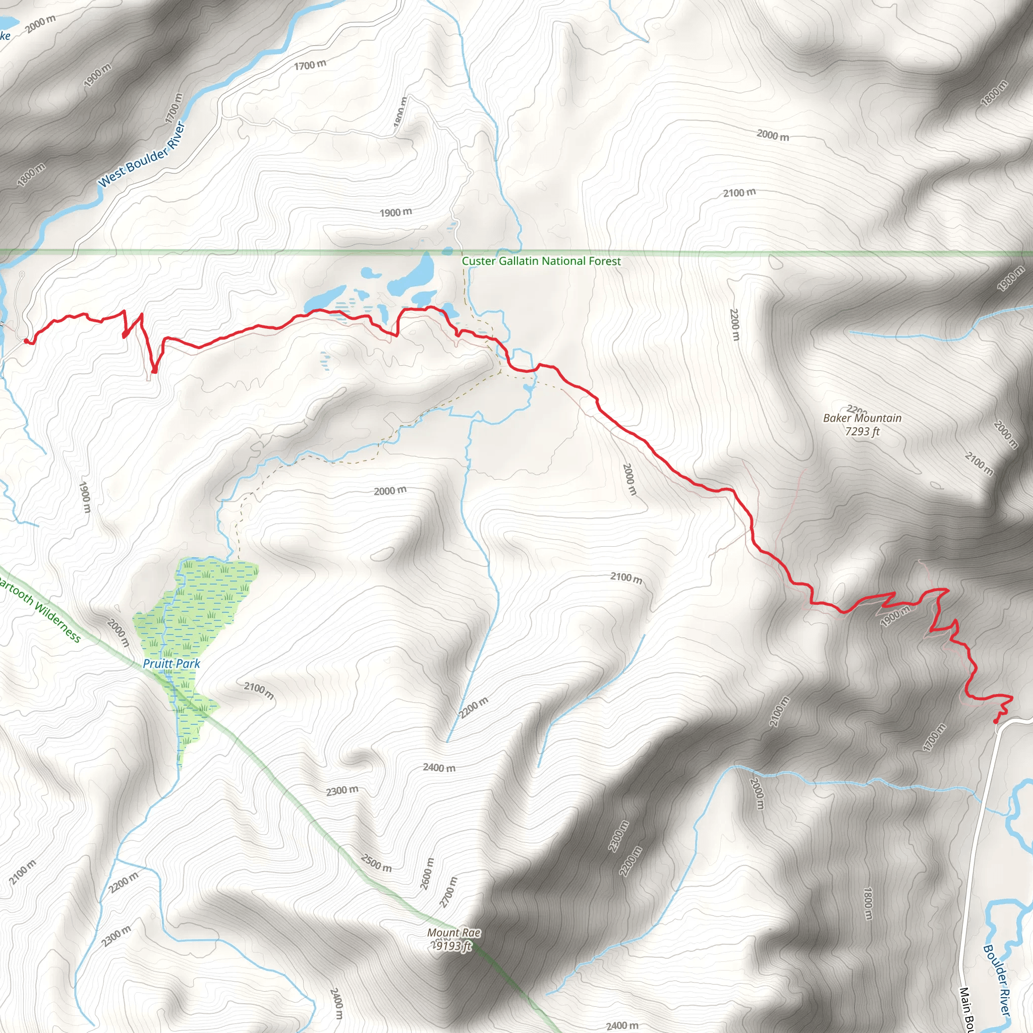 Grouse Creek Trail mobile static map