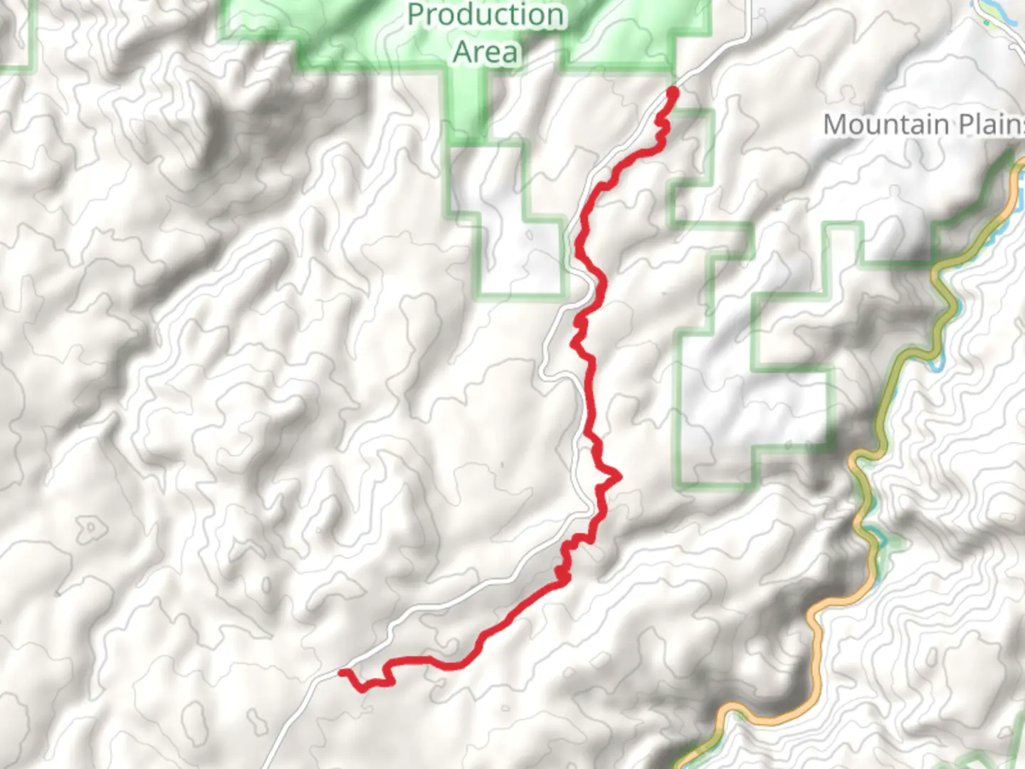 An image depicting the trail Tinton and Bridges Trail and its surrounding area.