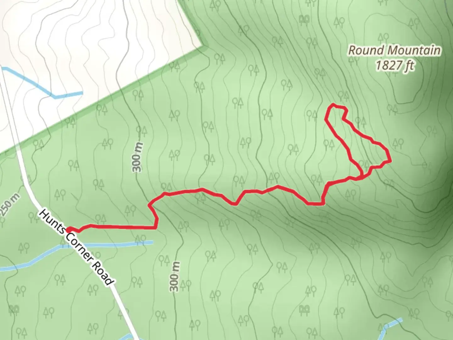 An image depicting the trail Round Mountain Trail Loop and its surrounding area.