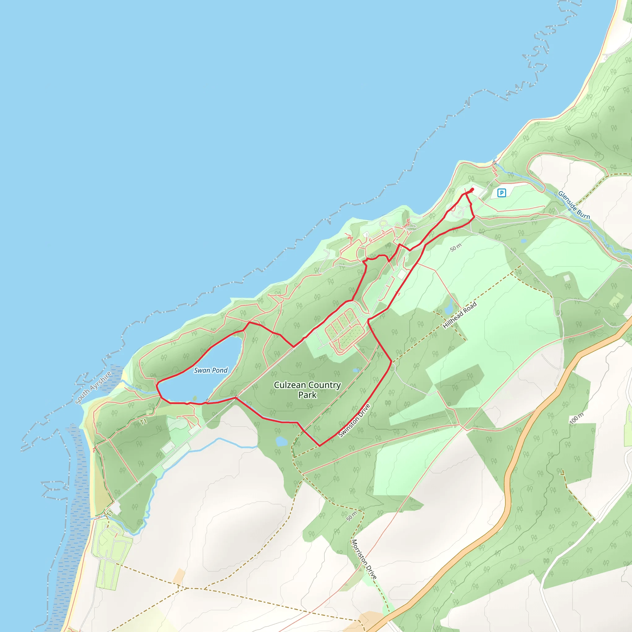Culzean Castle Country Park Walk mobile static map
