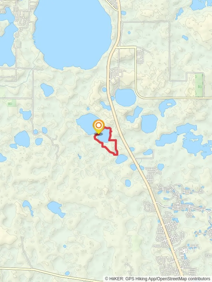 An image depicting the trail Hammond Lake Loop and its surrounding area.