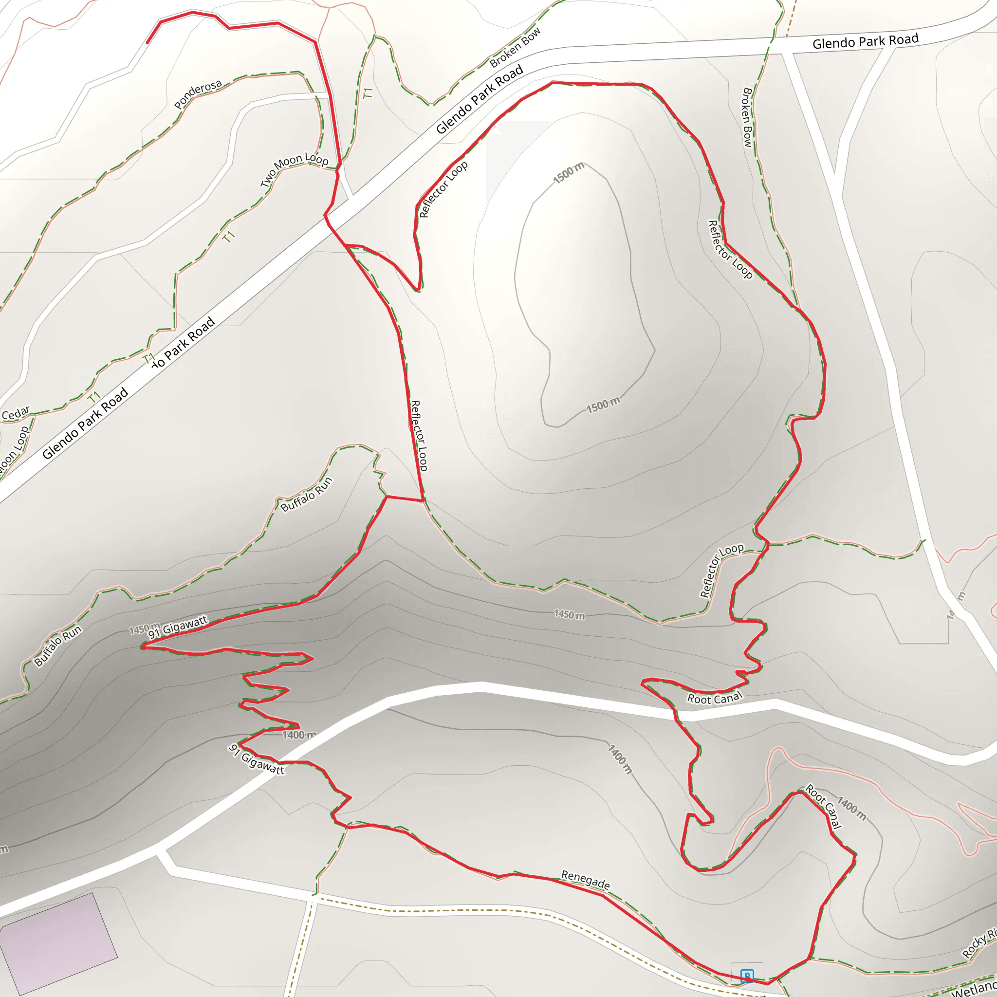 Root Canal and Reflector Loop mobile static map