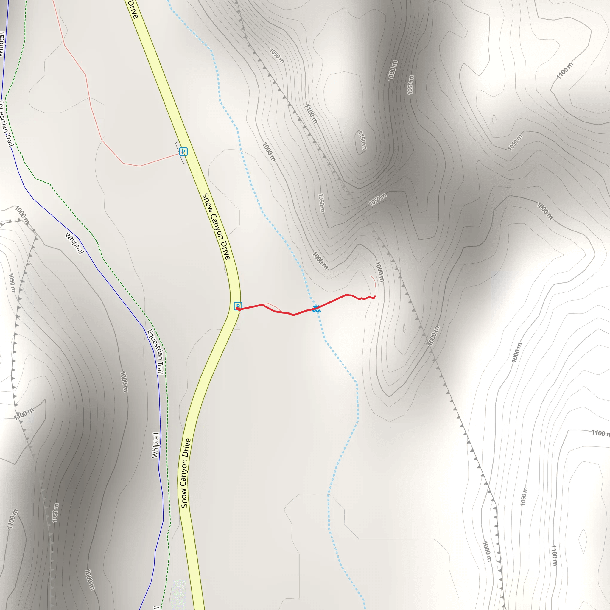 Jenny's Canyon Trail mobile static map