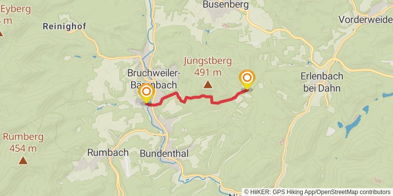 Felsenland Sagenweg alt 4 Map