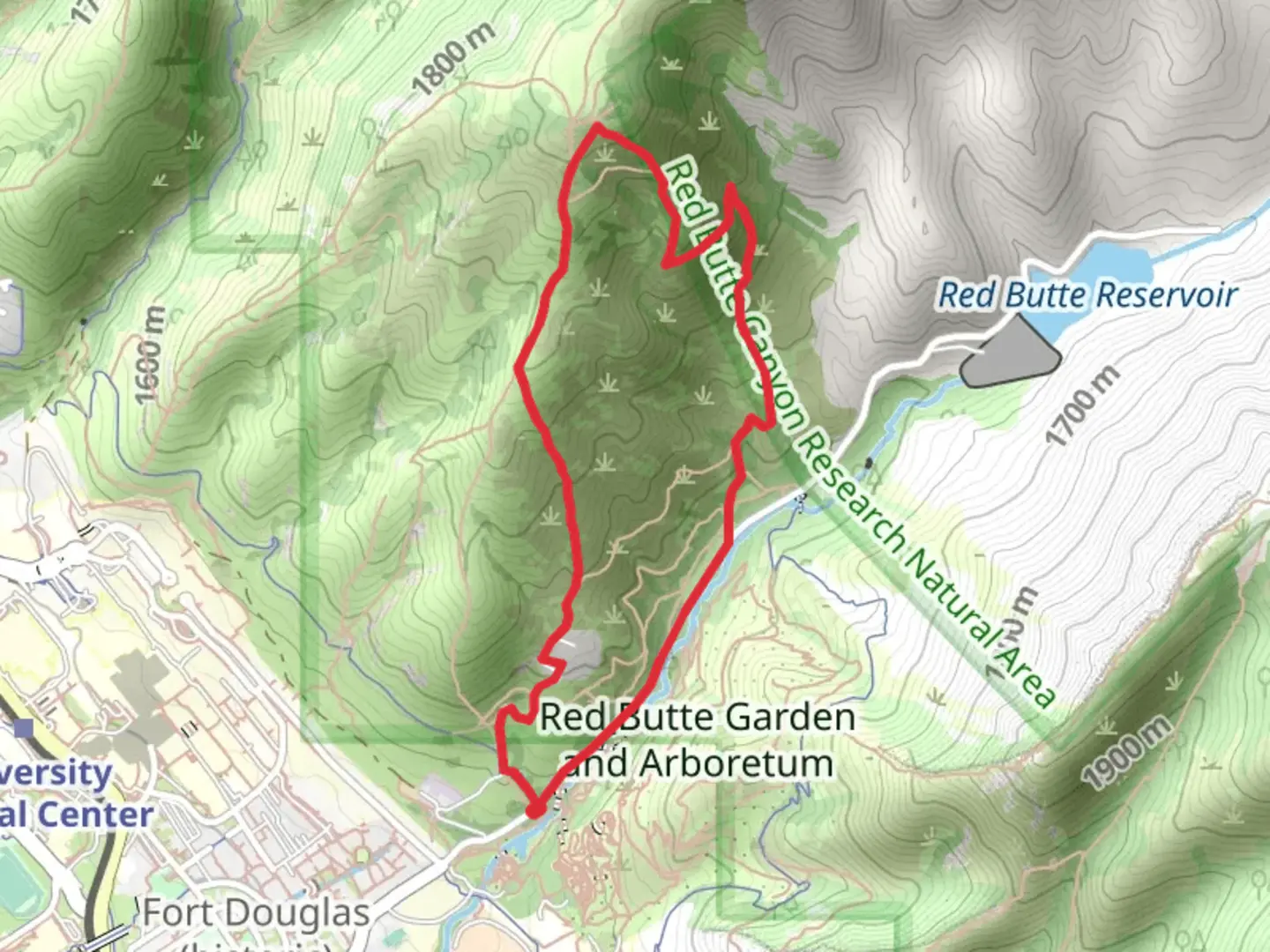 An image depicting the trail Mount Van Cott Loop Trail and its surrounding area.