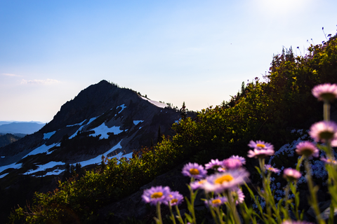 An image depicting the trail Pinnacle Peak Trail and its surrounding area.