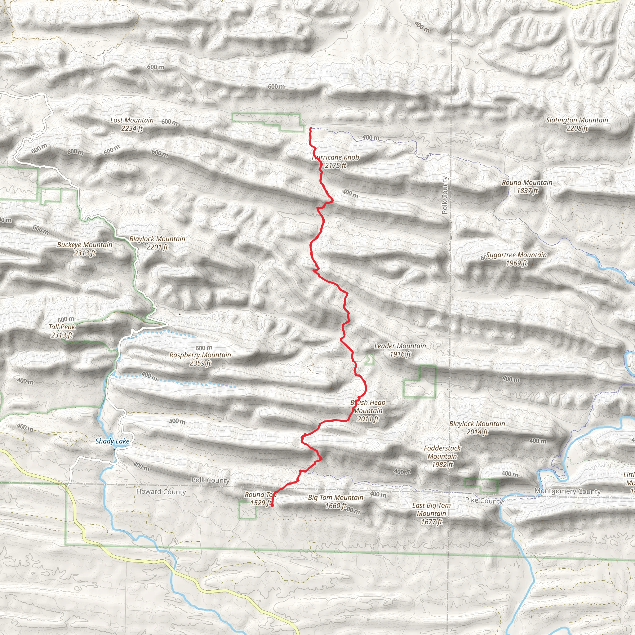 Athens-Big Fork North Trail mobile static map