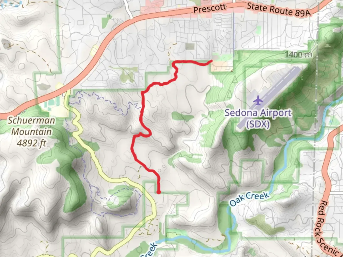 An image depicting the trail Old Post Trail from Chavez Ranch Road and its surrounding area.