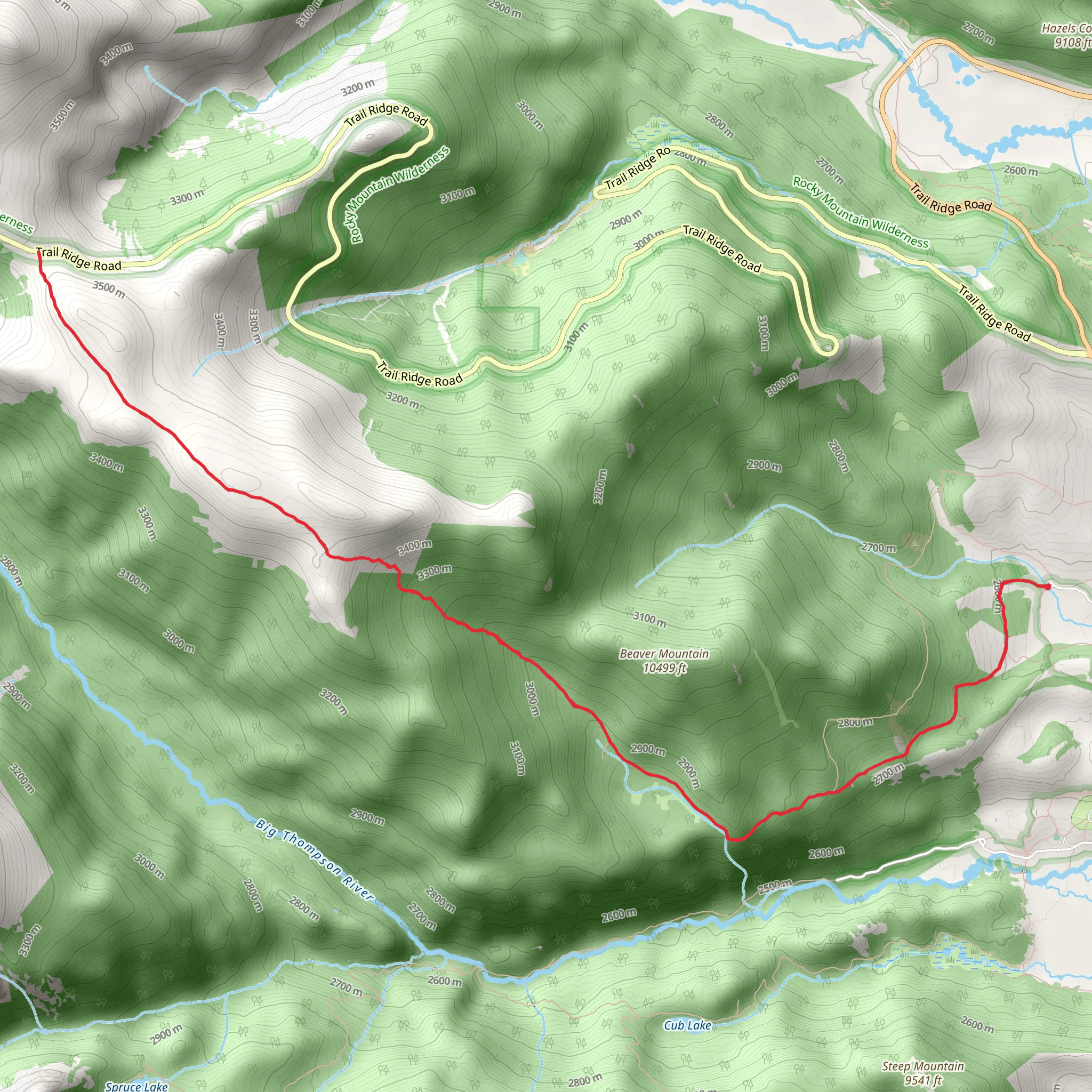 Ute Trail mobile static map