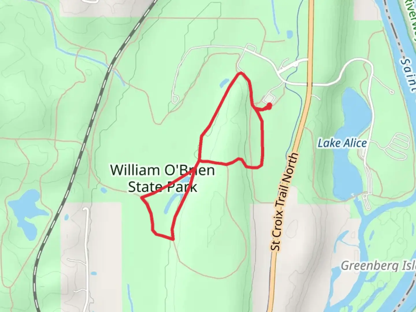 An image depicting the trail Wedge Hill Camp and Beaver Lodge TrailLoop and its surrounding area.