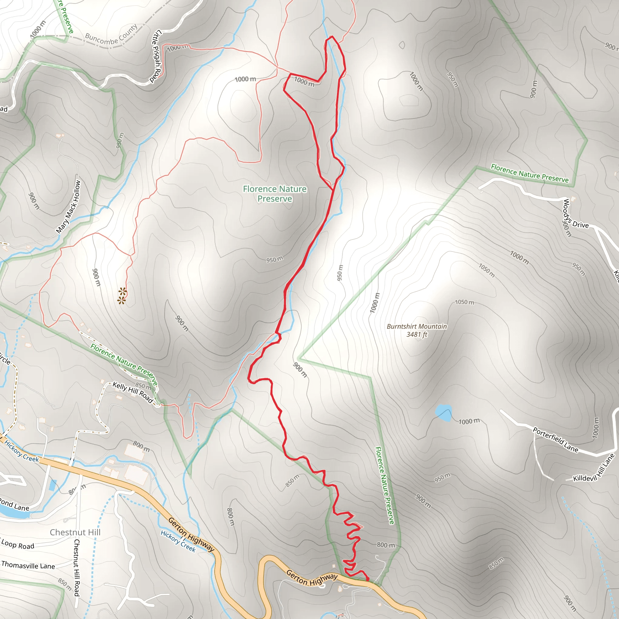 Florence Nature Preserve Access Trail mobile static map
