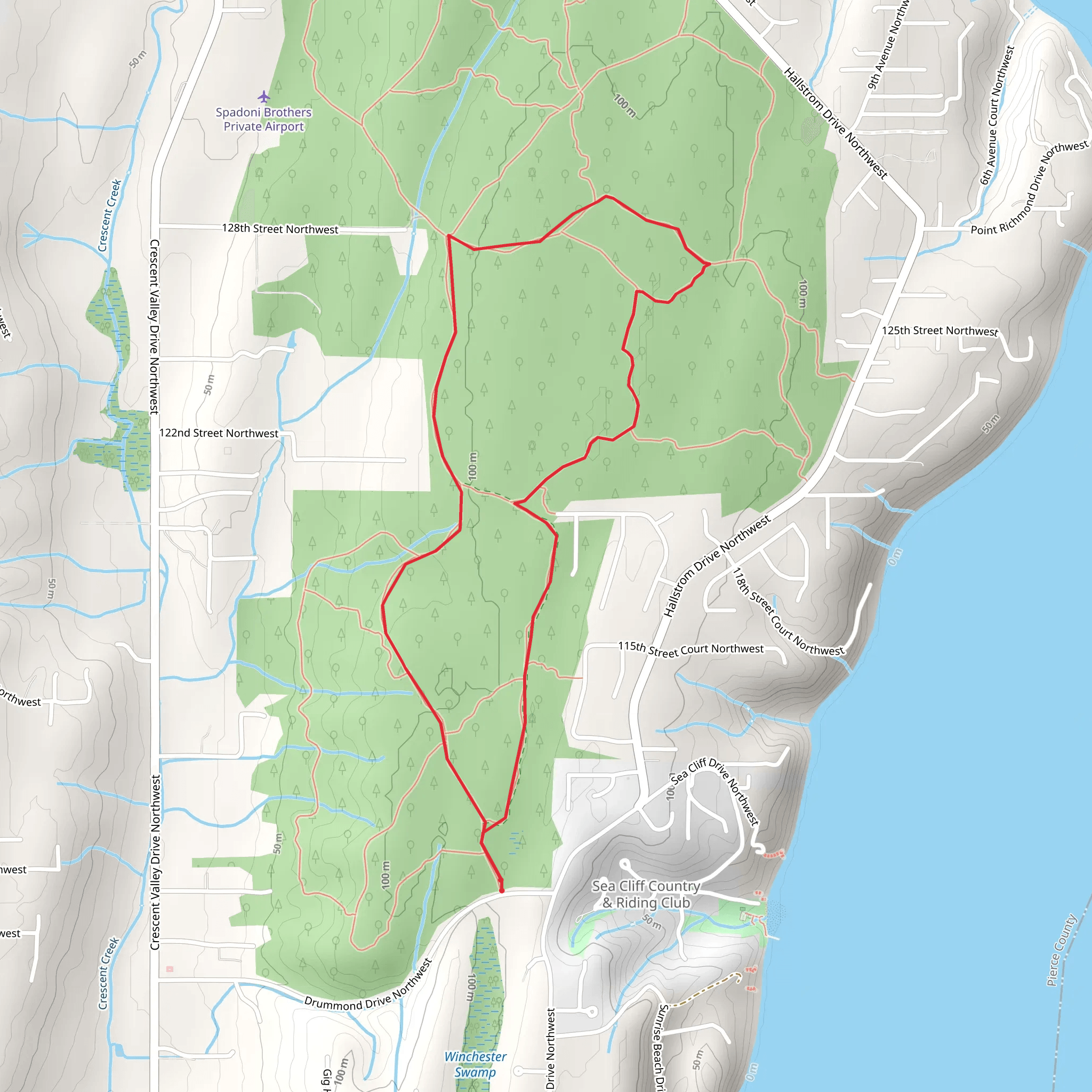 Maplewood Loop mobile static map
