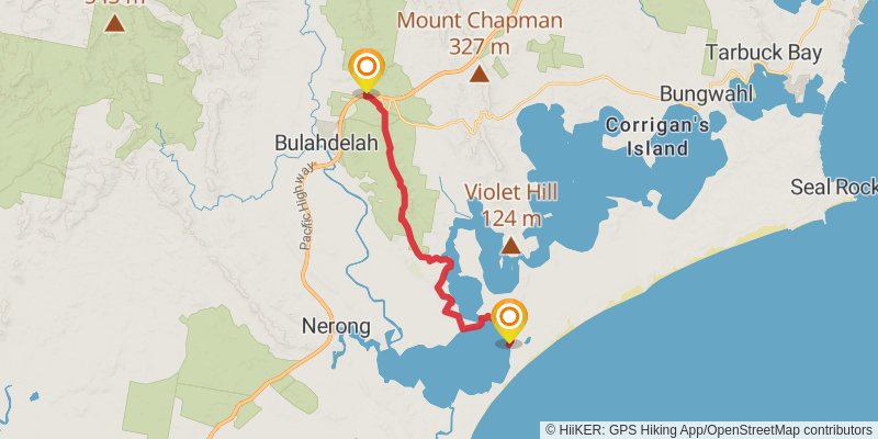 Tops to Myall Heritage Trail stage 10 Map