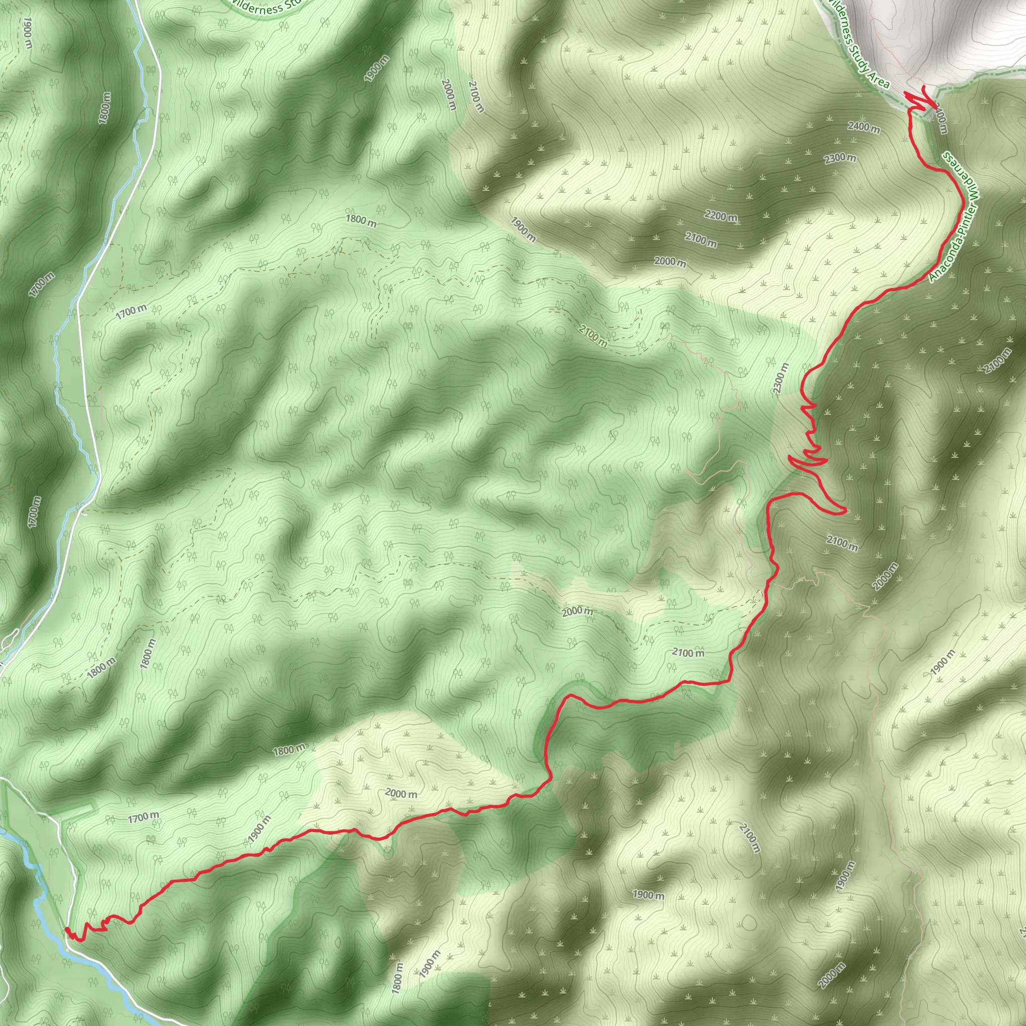 Hole in The Wall Trail mobile static map