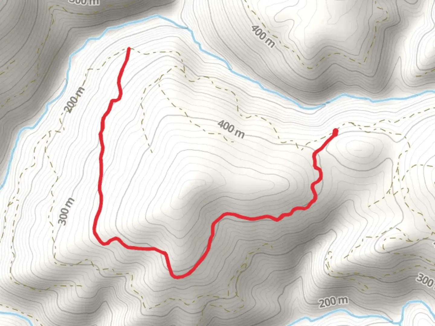 An image depicting the trail P-J Spur Road - Mill Creek Trail and its surrounding area.