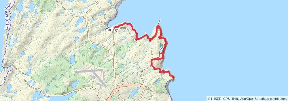 East Coast Trail stage 6 Map