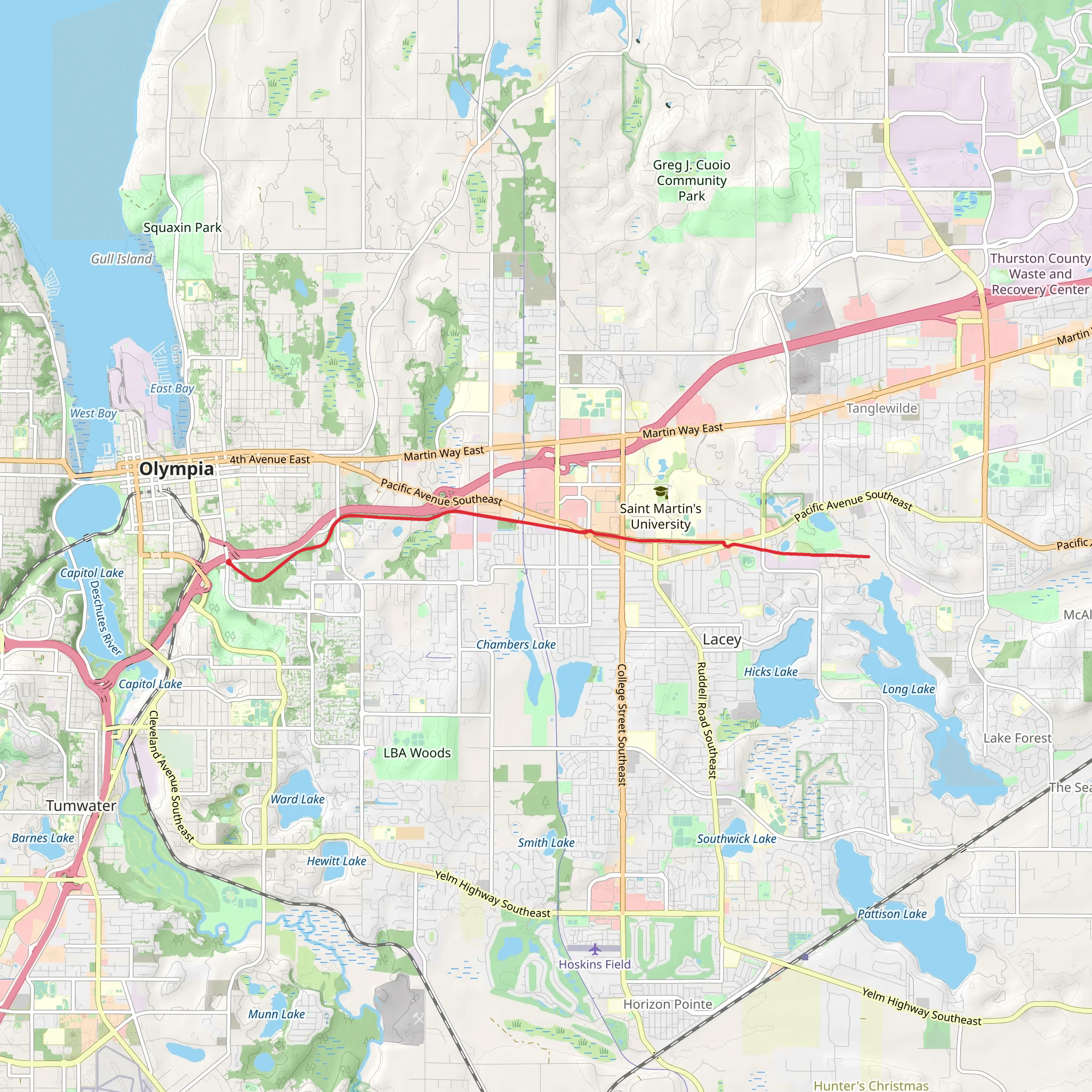 Karen Fraser Woodland Trail mobile static map