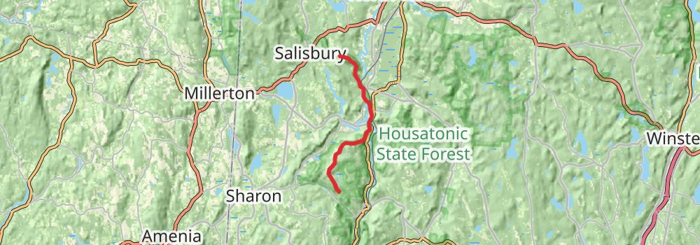 Appalachian Trail Section Hike - Sage Ravine to Pawling stage 2 Map