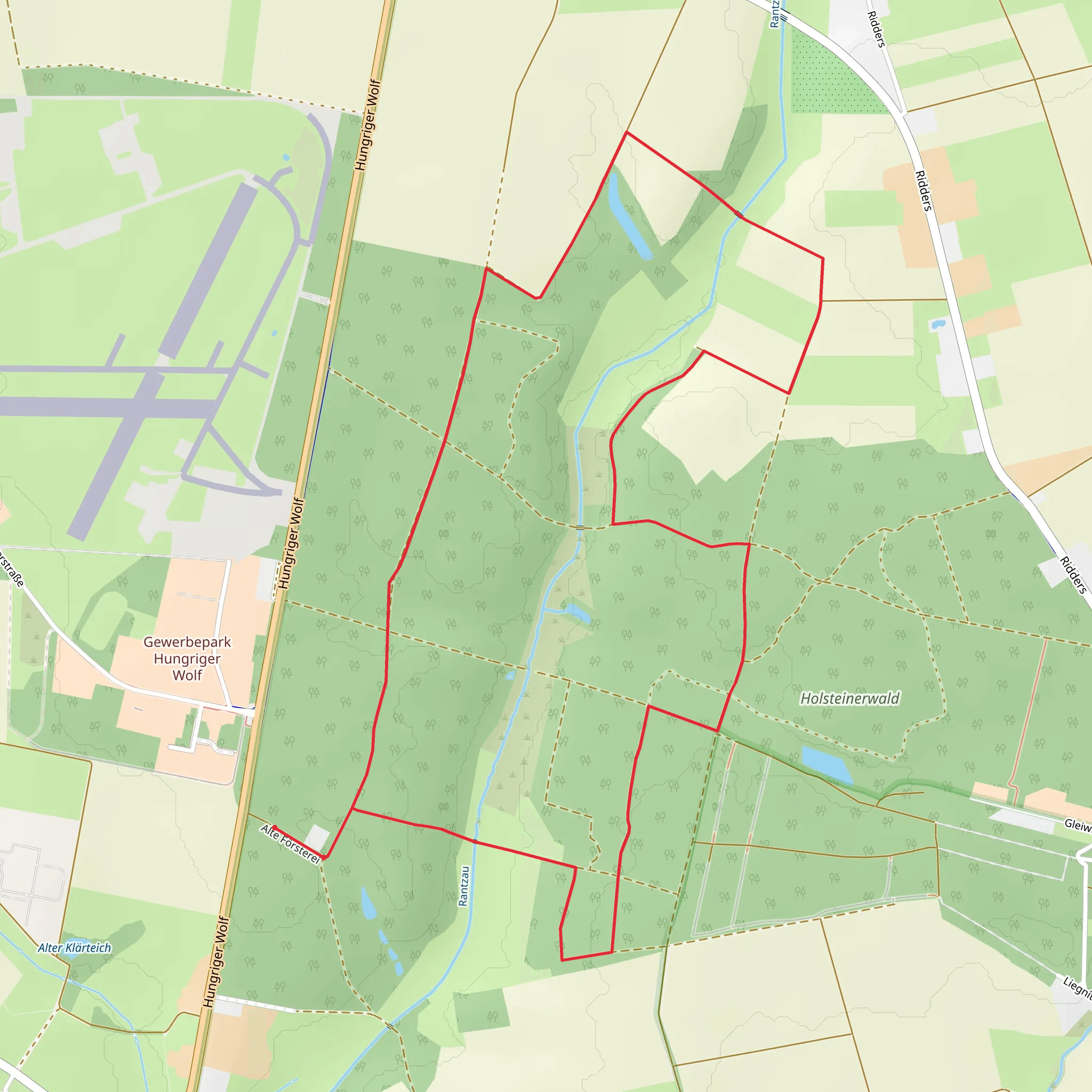 Bismarck Hohe, Loignybrucke and Holsteinerwald Loop mobile static map