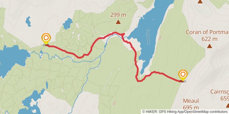 Galloway Hills Loop via Loch Enoch stage 3 Map