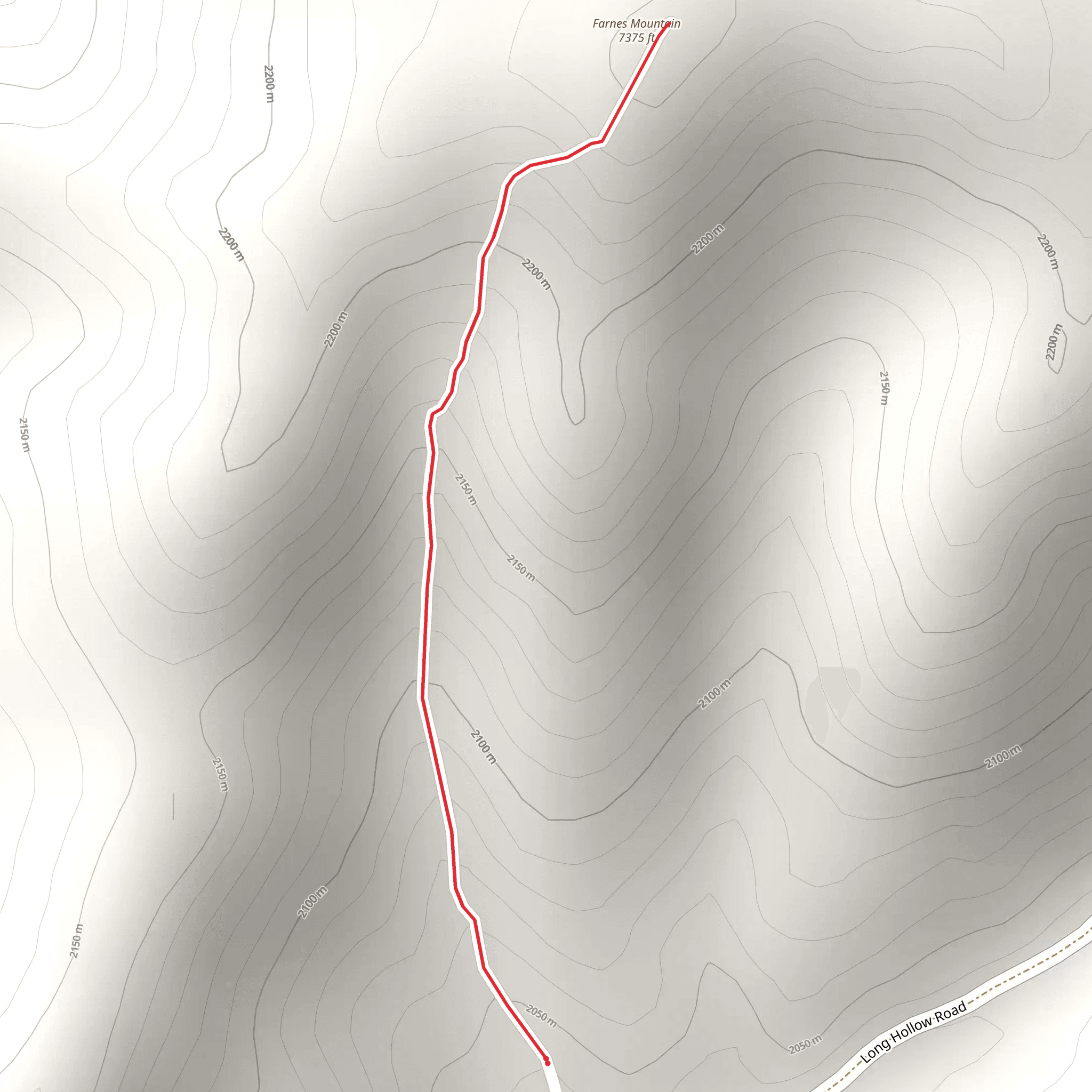 West Farnes Mountain mobile static map