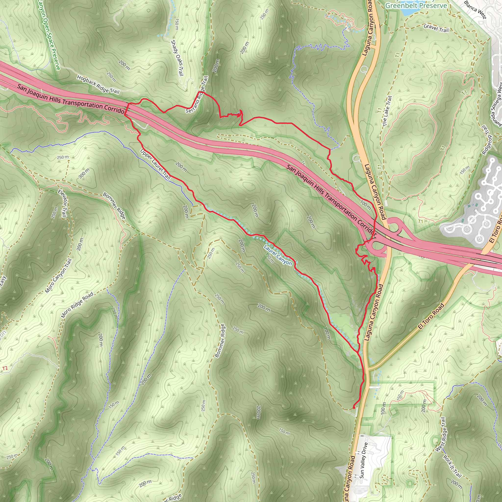 Stagecoach South - Camarillo - Laurel Canyon Loop Trail mobile static map