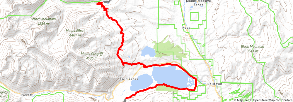 American Discovery Trail South Route stage 254 Map