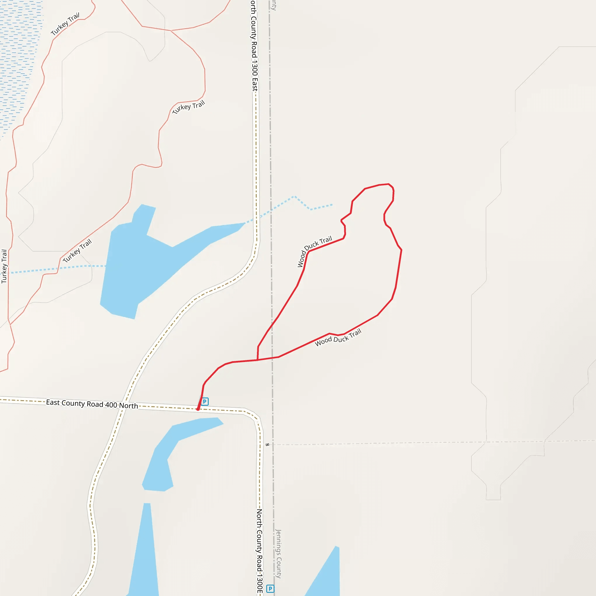 Wood Duck Loop Trail mobile static map