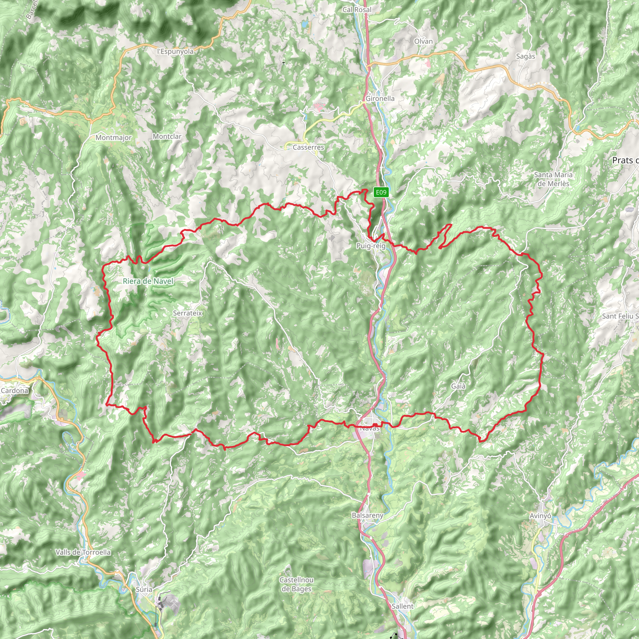 GR 176 Ruta de les Vint Ermites mobile static map