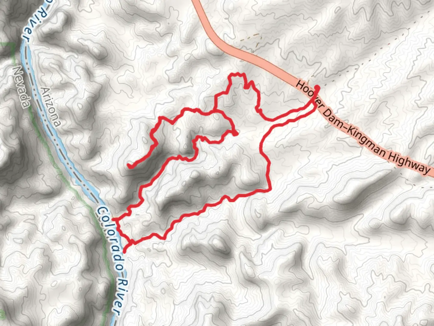 An image depicting the trail White Rock Canyon and Springs and its surrounding area.