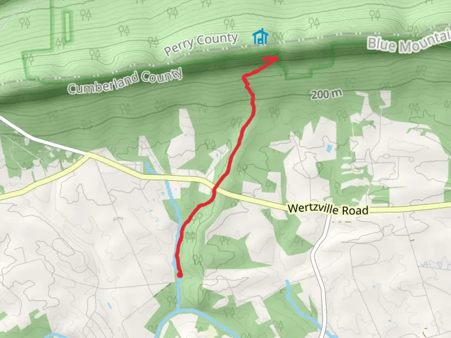 An image depicting the trail Fronstone Ridge and its surrounding area.