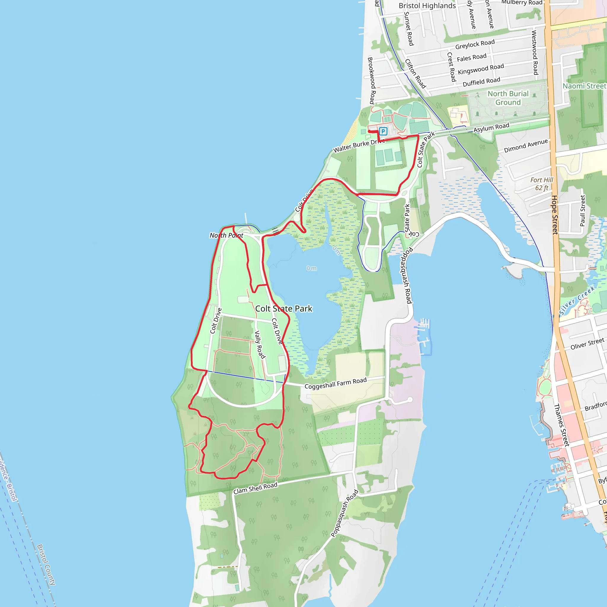 Regatta Staging Area Loop mobile static map