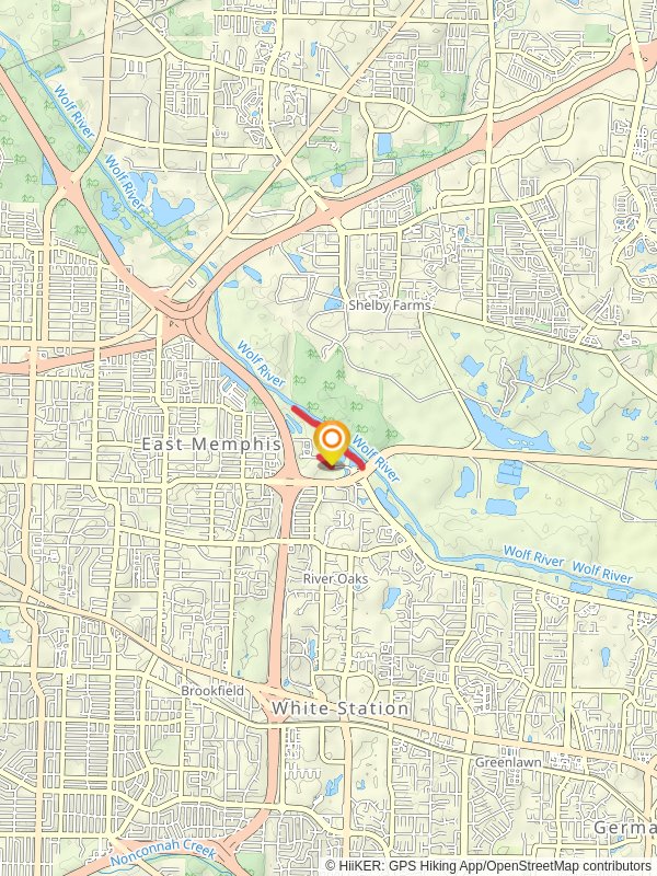 Wolf River Greenway from North Humphreys Boulevard