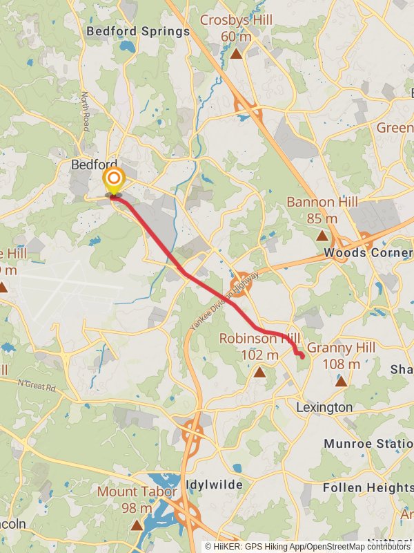 Minuteman Trail mobile static map