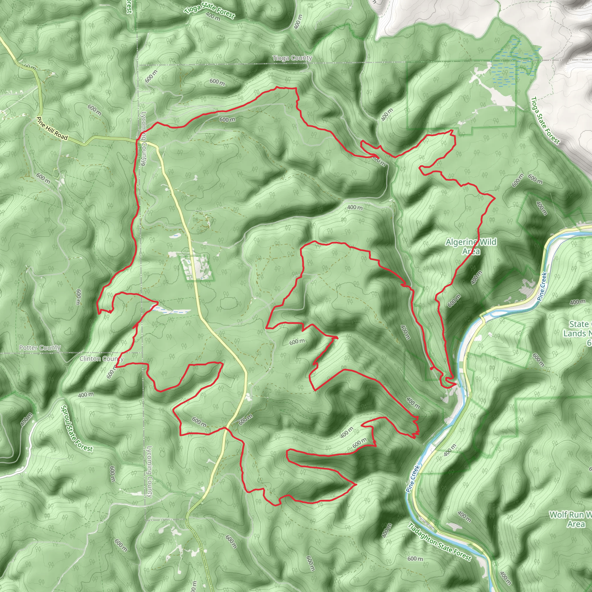 Black Forest Trail Loop mobile static map