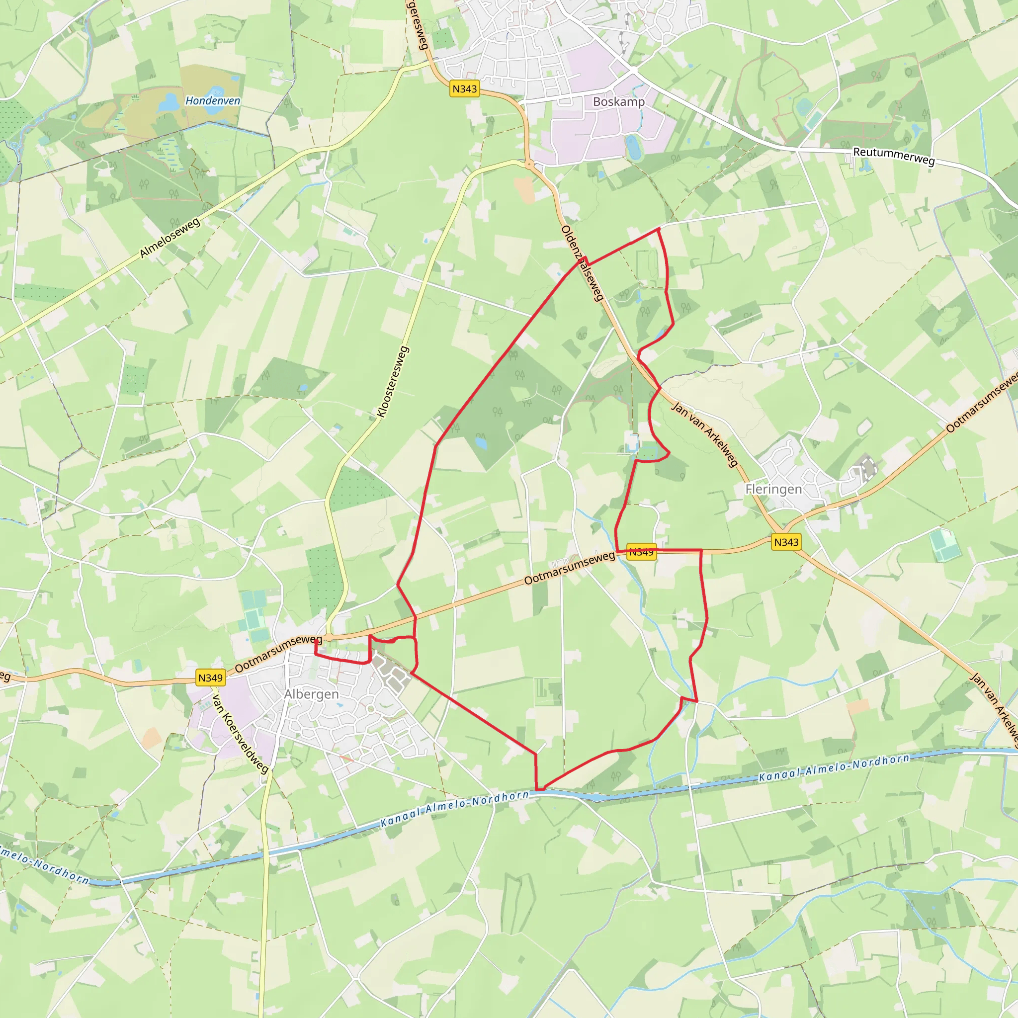 Monnikenbraak and Heerenbrinck Loop mobile static map