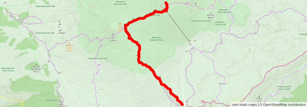 Mirador de La Fortaleza via S-3 Roques de Garcia stage 2 Map