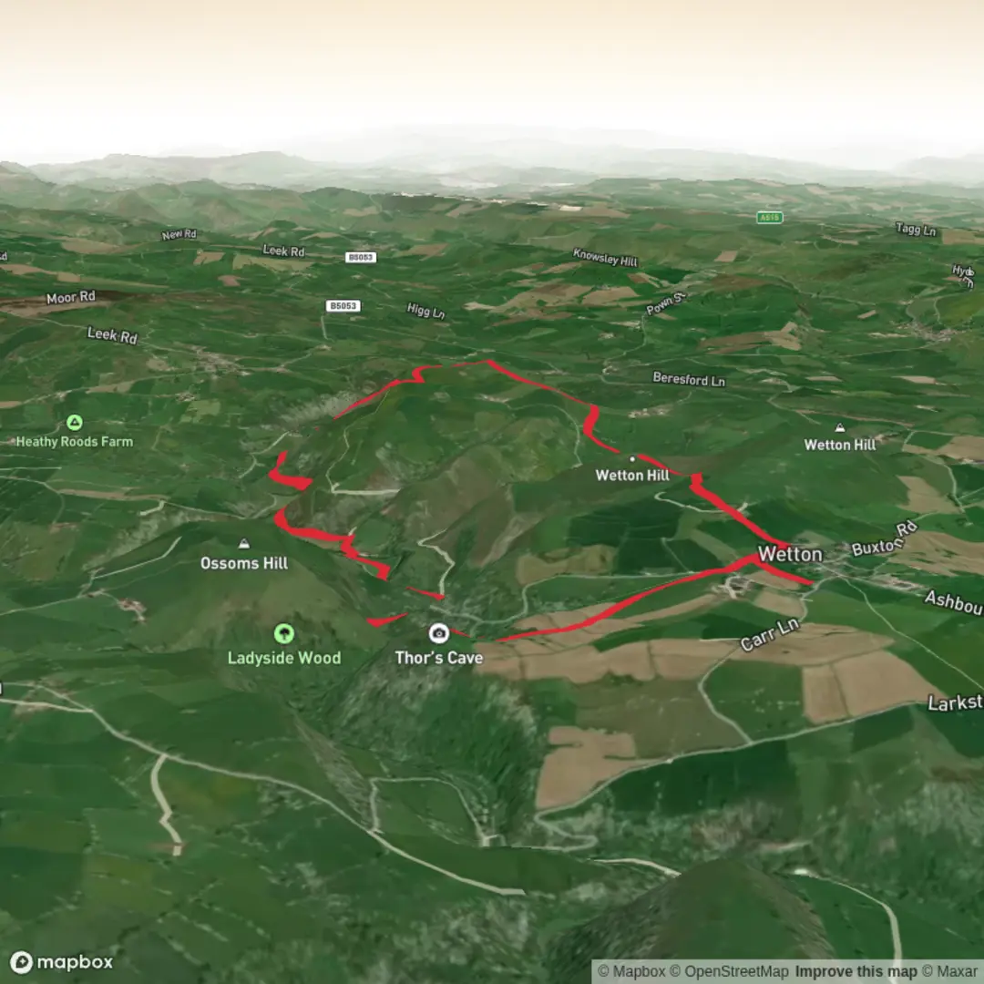 An image depicting the trail The Manifold Triple and its surrounding area.