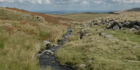 An image depicting the trail Granite Way - Okehampton to Lydford and its surrounding area.